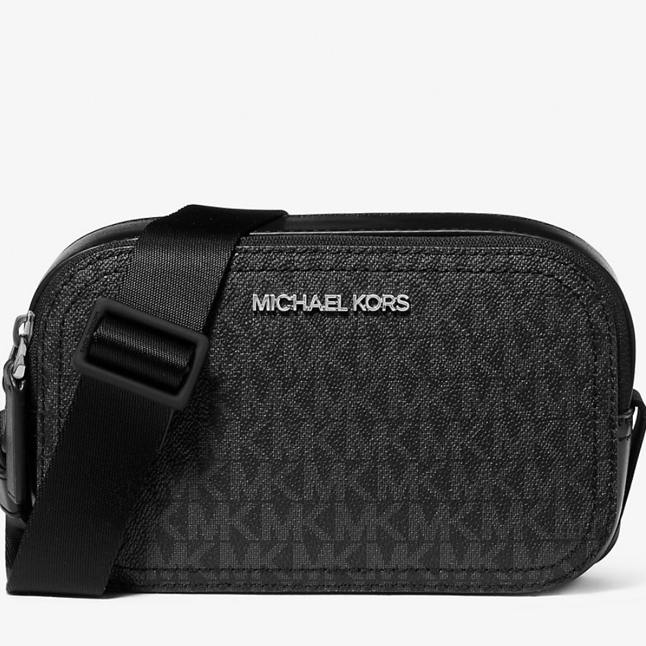 Michael Kors Crossbody Bag With Adjustable Strap And Textured Material